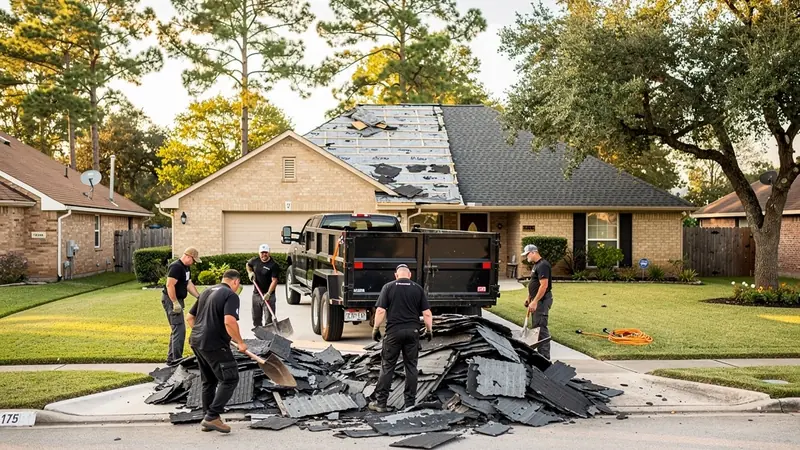 Roofing Debris Removal in Cypress, TX